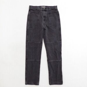 Madewell 90s Straight Jeans Charcoal Black Wash Size 29 High Rise Denim